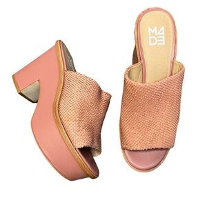 M4DE Pink Platform Sandals